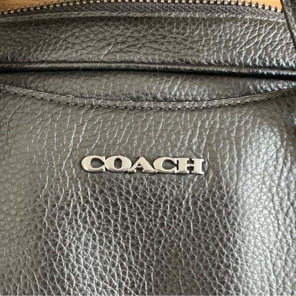 Coach Black Pebble Leather Slim Briefcase 
15.5 w x 10.5 h x 3.75 depth - Picture 10 of 13